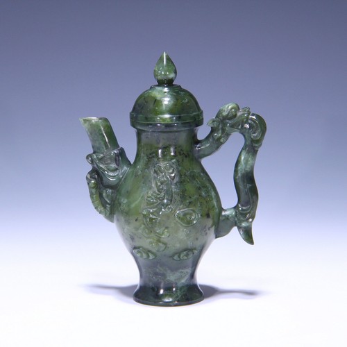 Nephrite jadeeit kännchen - /,