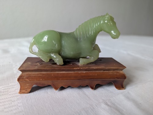 Antike jade figur pferd - -,