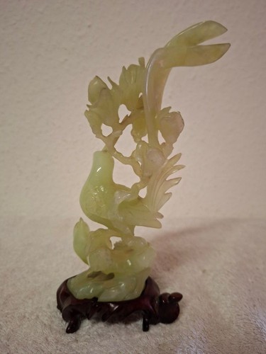 Jade figur vögel - jade, figur,
