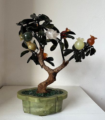 Glücksbaum bonsai jade stein - bonsai,