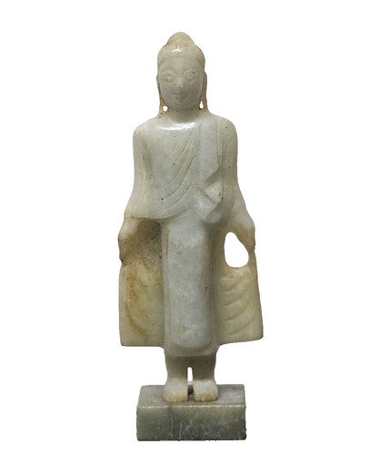 Buddha aus jade jadeit ca - -,