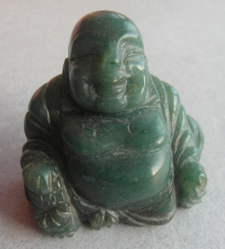 Jade buddha alt lächelnd - alt,