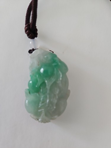 Feine jadeit amulett löwe - amulett,