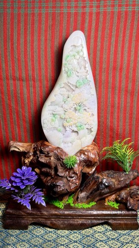 Jadeit skulptur myanmar - jadeit,