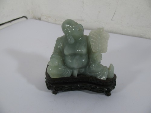 Jade buddha aus nachlass - jade, (b